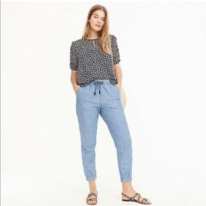 J crew Point Sur seaside pant chambray 8P